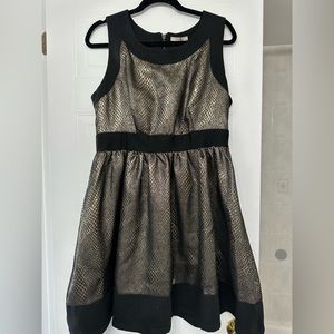 Black & gold Metallic Holiday Dress NWT